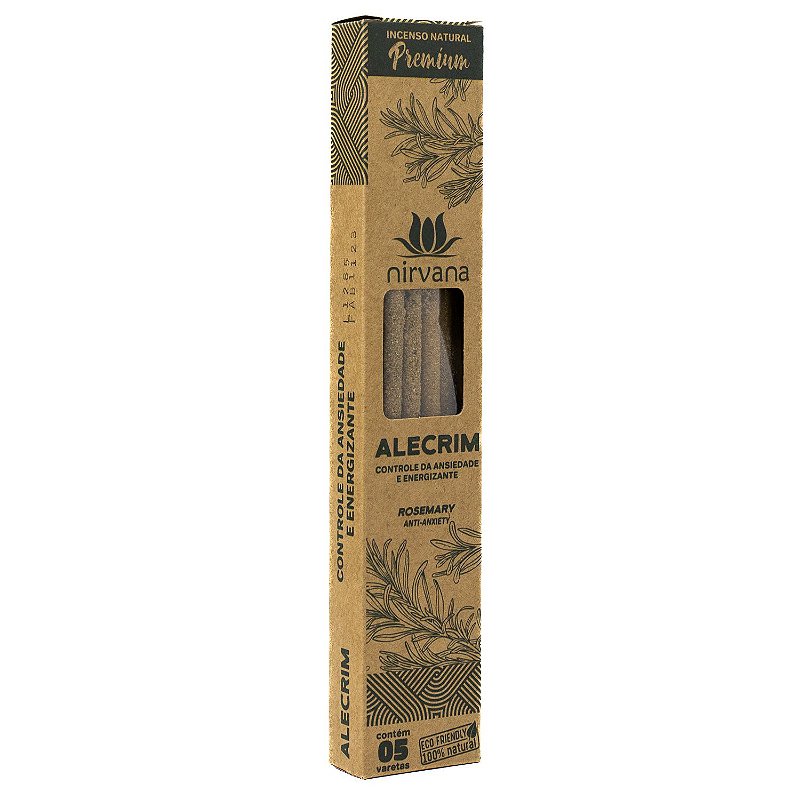 Incenso Natural - Alecrim - Nirvana Premium