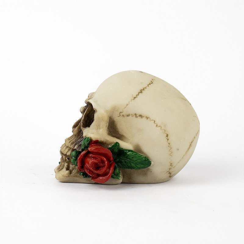 Crânio de Pomba Gira Rosa Caveira (7cm)