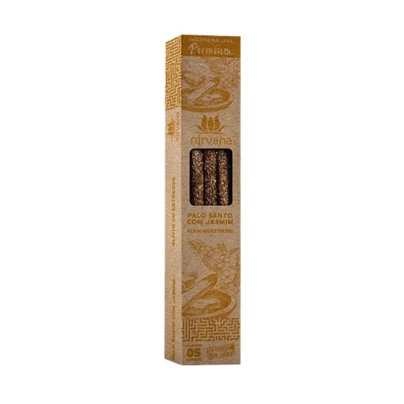 Incenso Natural - Palo Santo com Jasmim - Nirvana Premium